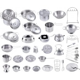 16pcs toys de cuisine Ensemblez de pots de cuisine et de casseroles - BDJA4EXNN
