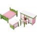 Chambre miniature en bois mini-poupée house décor de décoration meubles diy simule jouet jouet chambre miniature en bois en bois - B33KMYHEN