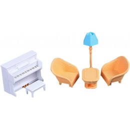 UKCOCO 1 Set Dollhouse Canapé Accessoires Ensemble Miniature Piano Table Table Table De Plancher Modèle Enfants Prise de Vue Jouez Toys House Mobilier Accessoires pour Salon Décoration - BDJ5KCLQN