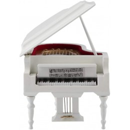 Atyhao Piano Miniature Instrument Musique Miniature Piano Miniature en Bois avec Banc et étui Instrument Modèle Musique Cadeaux Ornements Blanc Mini Réplique Piano Miniature Dollhouse Modèle - BHNKKEOAQ