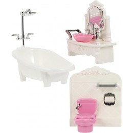 UKCOCO Maison de poupée pour salle de bain 1 set mini accessoire de salle de bain Mini outil de salle de bain Modèle enfant couleur aléatoire - B5M56JFKT