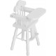 Zerodis 01:12 Maison de Poupée Décoration Chaise en Bois Salle à Manger pour Bébé Blanc Moderne Mignon Meubles Modèle pour Bébés - B5DB8AWVB