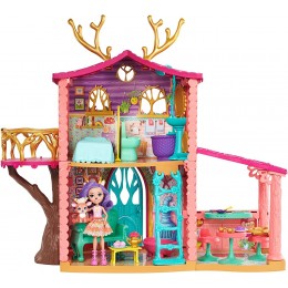 Enchantimals Coffret La Maison de Danessa Biche Mini-poupée et Figurine Animale Sprint à un étage avec 4 pièces et accessoires jouet enfant FRH50 - B5E3WZZNR