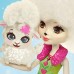 Enchantimals Mini-poupée Lorna Brebis et Figurine Animale Flag aux cheveux blancs et bouclés avec jupe à motifs en tissu jouet enfant FNH25 - B7D76ULYS