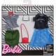 Barbie Fashionistas Kit vêtements 2 tenues pour poupée dont jupes t-shirt top et accessoires jouet pour enfant FKT30 - BDKE1IRAQ