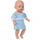 Jilibaba Vêtements de poupée pour poupée américaine 46 cm Costume à rayures Accessoire pour enfants Cadeau d'anniversaire - B9N4AOIGP