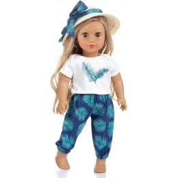 N A American 18 Pouces poupée vêtements de Plage Tenue d'été décontractée pour poupée Fille 18 Pouces Cadeau de récompense d'anniversaire pour Enfant - BDW51APMW