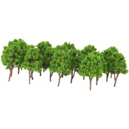 Ogquaton 20pcs en plastique arbre de modèle des plantes de verdure de la forêt de jauge N bâtiment parc jardin miniature paysage Wargame paysages fournitures de haute qualité - BDME8QWGG