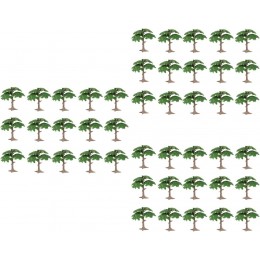 STOBOK Mini- Paysages Verts Arbres Modèle Paysage Paysages Arbres Modèle de Cyprès de Pin avec La Base pour Le Paysage de Paysages DIY 45Pcs - BMQQDMFIJ