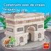 Trefl- Symbol France Naturelle Blocs ÉCO Bricolage Plus de 290 Briques pour Les Fans de Construction Ensemble Créatif pour Les Enfants à partir de 7 Ans Construire 61551 Arc de Triomphe - BN4JBIVFR