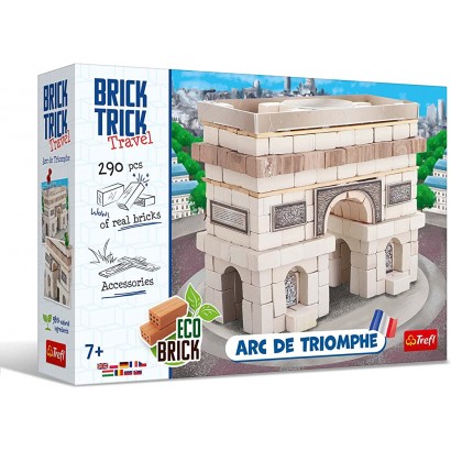 Trefl- Symbol France Naturelle Blocs ÉCO Bricolage Plus de 290 Briques pour Les Fans de Construction Ensemble Créatif pour Les Enfants à partir de 7 Ans Construire 61551 Arc de Triomphe - BN4JBIVFR