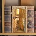 Cutefun Book Nook Kit Insert d'étagère à Livres DIY Serre-Livres en Bois Robuste Puzzle 3D Décoration de Maison de poupée avec Meubles et Accessoires,Jouets éducatifs et Cadeau MK04 - BQKD9YVSZ