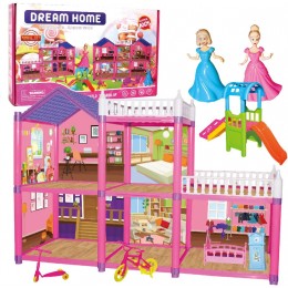 KUNEN Maisons de poupées Jeu de rôle Jouet Incluant Meubles et Accessoires Maison de Rêve pour Mini-poupées - BA1Q8ULXX