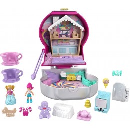 Polly Pocket Coffret Univers La Machine À Bonbons mini-figurines Polly et Margot 5 surprises et 12 accessoires jouet pour enfant GTN23 - B1J43GWLZ