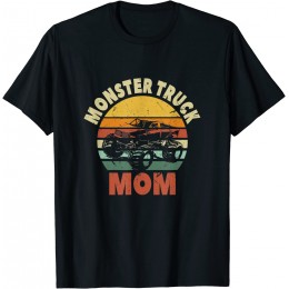 Monster Truck Mom | Retro Mother's Day Monster Truck Rally T-Shirt - BKEDKOICT