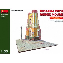 MiniArt Echelle 1 : 35 "Diorama avec Ruined House Kit de modèle en Plastique - BW76MSPDR