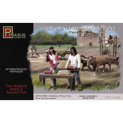 'Pegasus pg7005 – Figurine – 1 48 Histoire : Californie Mission Américaine Indiens - B74HQJHOD