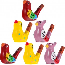 TOYANDONA 6Pcs en Céramique Oiseaux D Sifflet Coloré Musical Sifflet Jouets pour Enfants Cotillons Bruiteurs - BKDK4XOYM