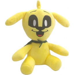 Msqau Chien en peluche jaune mignon et mignon animal de dessin animé oreiller jaune chien en peluche douce poupée cadeau - B6KB5PPYU