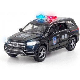 AIPUPU Jouets pour enfants avec son et lumière modèle de voiture de police en alliage 1 32 véhicule jouet tout-terrain de simulation GLS580 modèle de voiture moulé sous pression avec cadeaux d'anni - BK37NVTNC