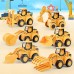 AIPUPU Petits jouets de construction 6 pièces camions de véhicules à traction inertielle ensemble de jouets de mini voiture camion d'ingénierie moulé sous pression cadeaux d'anniversaire pour enfan - BEA2AGXQT