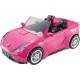Barbie Voiture Cabriolet Rose pour poupée décapotable avec deux sièges noirs ceintures et rétroviseurs argentés jouet pour enfant DVX59 - B1AAQPBLZ