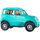 Barbie Voiture tout-terrain véhicule 4 places turquoise avec carosserie éclaboussée de boue poupée blonde incluse jouet pour enfant FGC99 - BBA7NGKSS