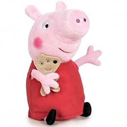 Toys Peluche pour Peppa Pig avec Son Doudou 31 cm Peluche Licence Peppa Le Cochon Doudou Enfant Dessin Anime - B9MQKJSRO