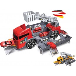 Himoto HSP Camion 2 en 1 avec maison de parking intégrée jeu de jouets au design magnifique facile à transporter pour vos enfants voitures hélicoptères et véhicules de chantier. - BAAK9ZFFF