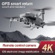 MxecoShop Color Yun K80Air2s 4k 3000mAh sans Brosse GPS UAV Drone Durable Super Longue Endurance Gris Clair 1 * Batterie - B1K53THER