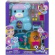 Polly Pocket Coffret Sac à Main Ourson Surprises thème soirée pyjama avec 2 mini-figurines et 16 accessoires jouet pour enfant HGC39 - B7JE6DJBW