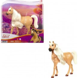 ​Spirit L'indomptable figurine cheval sauvage tête articulée et longue crinière blanche pour rejouer les scènes du film jouet pour enfant GXD97 - B77V7MAAO