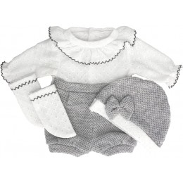 ZWOOS Vêtements de Poupée pour New Born Baby Poupée Tenue de poupée en Laine Doux avec Chapeau et Chaussettes pour Poupée 35-45 cm - B95K9CANI